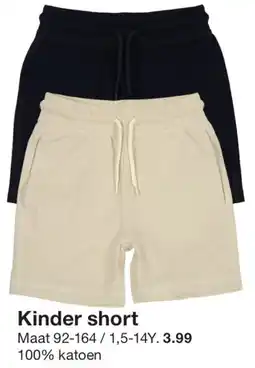 Zeeman Kinder short aanbieding