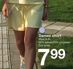 Zeeman Dames short aanbieding
