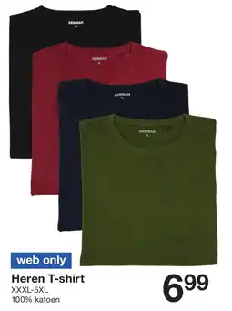 Zeeman Heren T-shirt aanbieding