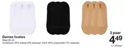 Zeeman Dames footies aanbieding