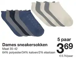 Zeeman Dames sneakersokken aanbieding
