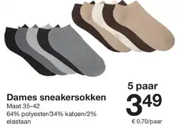 Zeeman Dames sneakersokken aanbieding