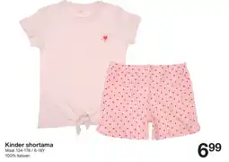 Zeeman Kinder shortama aanbieding
