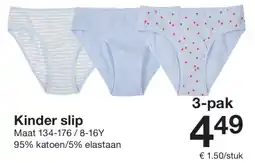 Zeeman Kinder slip aanbieding