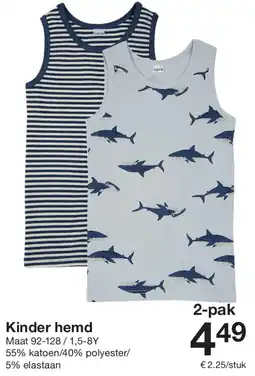 Zeeman Kinder hemd aanbieding