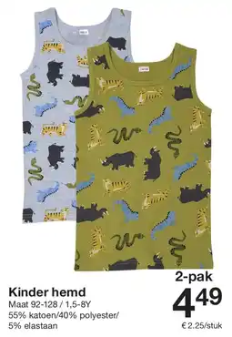 Zeeman Kinder hemd aanbieding