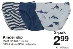 Zeeman Kinder slip aanbieding