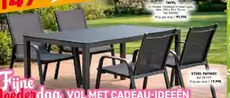 Trafic 1 Tafel + 4 stoelen aanbieding