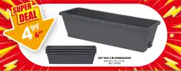 Trafic Set van 3 bloembakken aanbieding