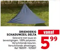 Trafic Driehoekig schaduwzeil delta aanbieding