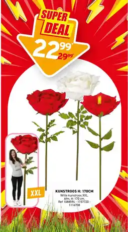 Trafic Kunstroos H: 170cm aanbieding