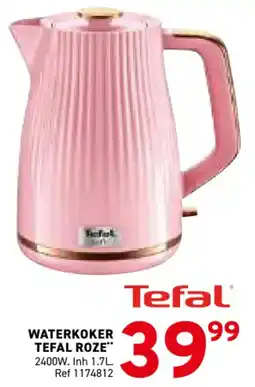 Trafic Waterkoker tefal roze aanbieding