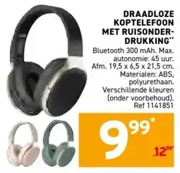 Trafic Draadloze koptelefoon met ruisonder drukking aanbieding