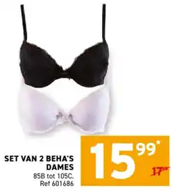 Trafic Set van 2 beha's dames aanbieding