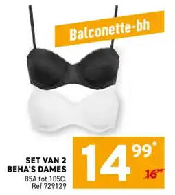 Trafic Set van 2 beha's dames aanbieding