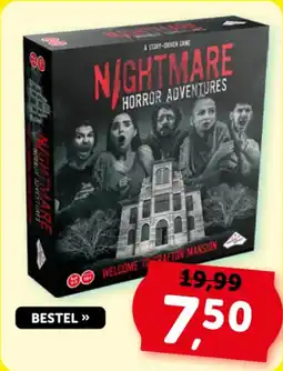 Boekenvoordeel Nightmare horror adventures aanbieding