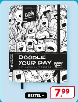 Boekenvoordeel Doodle your day paper fuel aanbieding