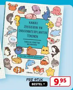 Boekenvoordeel Kawaii zeedieren en onderwaterplanten tekenen aanbieding