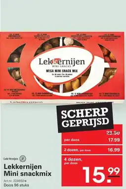Sligro Lekkernijen mini snackmix aanbieding