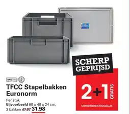 Sligro TFCC Stapelbakken Euronorm aanbieding