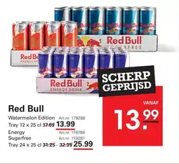 Sligro Red Bull aanbieding