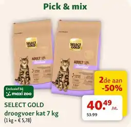 Maxi Zoo Select gold droogvoer kat aanbieding