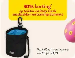 Maxi Zoo AniOne snackzak zwart aanbieding