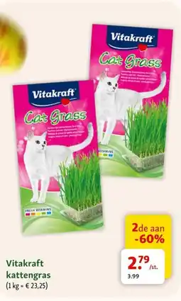 Maxi Zoo Vitakraft kattengras aanbieding