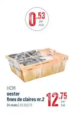 Horeca totaal HCM oester fines de claires nr.2 aanbieding