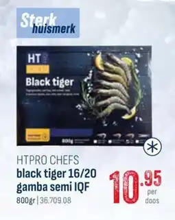 Horeca totaal Htpro chefs black tiger 16/20 gamba semi IQF aanbieding