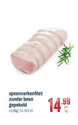 Horeca totaal Speenvarkenfilet zonder been gepekeld aanbieding