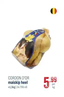 Horeca totaal Cordon d'or maiskip heel aanbieding