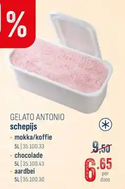 Horeca totaal Gelato antonio schepijs aanbieding