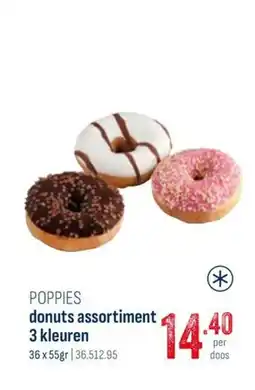 Horeca totaal Poppies donuts assortiment aanbieding