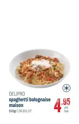 Horeca totaal Delipro spaghetti bolognaise maison aanbieding