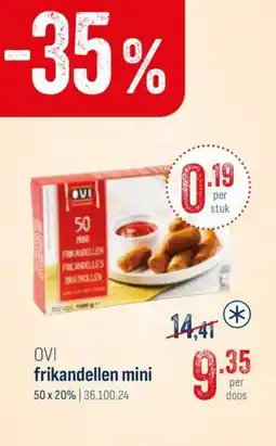 Horeca totaal OVI frikandellen mini aanbieding