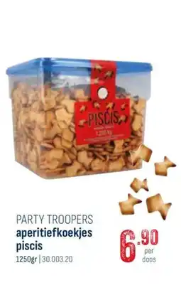 Horeca totaal Party troopers aperitiefkoekjes aanbieding