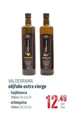 Horeca totaal Valderrama olijfolie extra vierge aanbieding