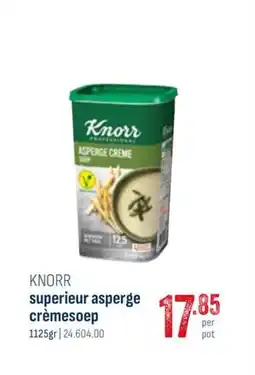 Horeca totaal Knorr superieur asperge crèmesoep aanbieding