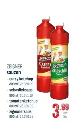 Horeca totaal Zeisner sauzen aanbieding