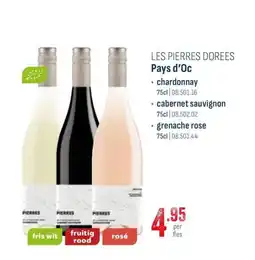 Horeca totaal Les pierres dorees pays d'oc aanbieding