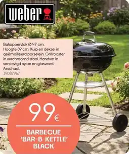 HandyHome Weber Barbecue 'bar-b-kettle' black aanbieding