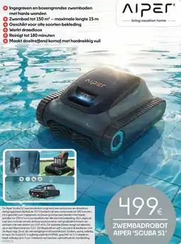HandyHome Zwembadrobot Aiper 'scuba s1' aanbieding