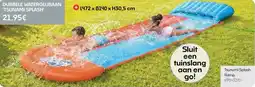HandyHome Dubbele waterglijbaan 'tsunami splash' aanbieding