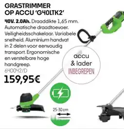 HandyHome Grastrimmer op accu 'G4OLTK2' aanbieding