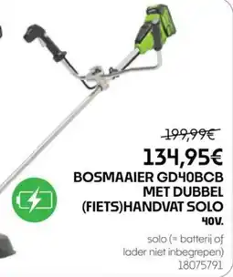 HandyHome Bosmaaier GD40BCB met dubbel (fiets)handvat solo aanbieding