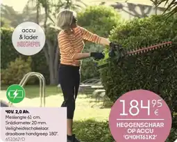 HandyHome Heggenschaar op accu G40HT61K2 aanbieding