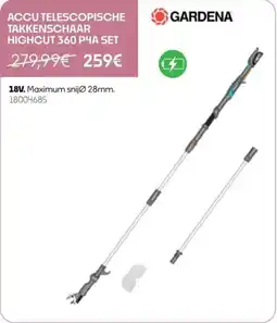 HandyHome Gardena Takkenschaar highcut 360 P4A set aanbieding
