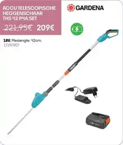 HandyHome Gardena Accu telescopische heggenschaar ths 42 P4A set aanbieding