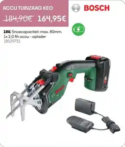 HandyHome Bosch Accu tuinzaag keo aanbieding